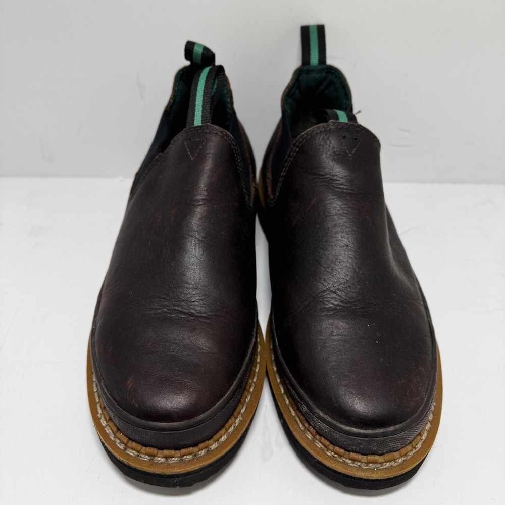 Georgia Boot Womens Giant Romeo Brown Leather Slip On Work Shoes GR362 Size 8.5W